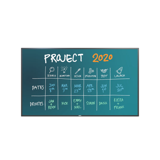 NEC V864Q IGB Digital signage flat panel 2.18 m (86") IPS 500 cd/m¬? 4K Ultra HD Black Touchscreen 24/7 - TopAV