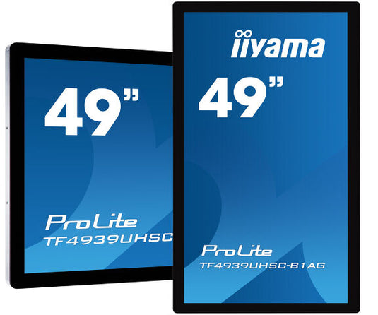Iiyama TF4939B1AG 49" Black, Interactive Display, 4K UHD 500 cd/m2, 24/7 Operation - Opened New in Box