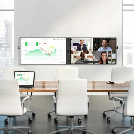 DTEN D7X 75" DUAL Video Conferencing System with Vue Pro 4K Cameras - TopAV