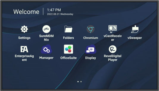 Viewsonic CDE4330 Signage Display 109.2 cm (43") Wi-Fi 450 cd/m² 4K Ultra HD Black Touchscreen Built-in processor Android 11 - TopAV