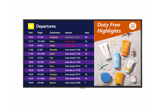 LG 55UH7F Signage Display Digital signage flat panel 139.7 cm (55") IPS Wi-Fi 700 cd/m¬? 4K Ultra HD Black WebOS 24/7 - TopAV