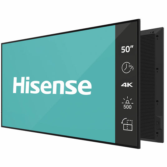Hisense 50DM66D Signage Display 127 cm (50") Wi-Fi 500 cd/m² 4K Ultra HD Black Built-in processor Android 11 - TopAV
