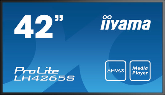 iiyama LH4265S Digital signage flat panel 106.7 cm (42") LED 400 cd/m¬? Full HD Black 18/7 - TopAV