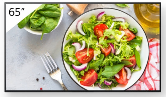 Sony FW-65EZ20L Signage Display Digital signage flat panel 165.1 cm (65") LED Wi-Fi 350 cd/m² 4K Ultra HD Black Android 16/7 - TopAV