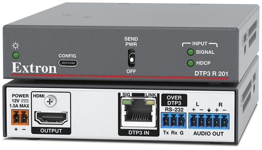 Extron DTP3 R 201 4K/60 HDMI DTP3 Receiver with Audio De-Embedding - Opened New in Box