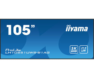 iiyama LH10551UWS-B1AG Signage Display Digital signage flat panel 2.66 m (104.7") LED 500 cd/m² UltraWide Full HD Black 24/7 - TopAV