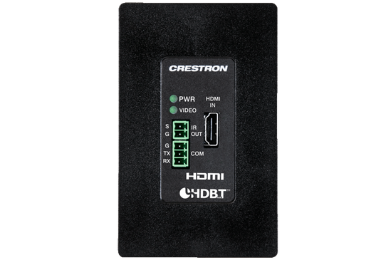 Crestron Wall Plate 4K DigitalMedia 8G+® Transmitter 100, Black Textured - DM-TX-4K-100-C-1G-B-T - Opened New in Box