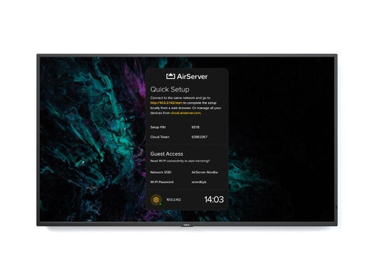 NEC MultiSync ME551 AirServer Digital signage flat panel 139.7 cm (55") LCD Wi-Fi 400 cd/m¬? 4K Ultra HD Black - TopAV