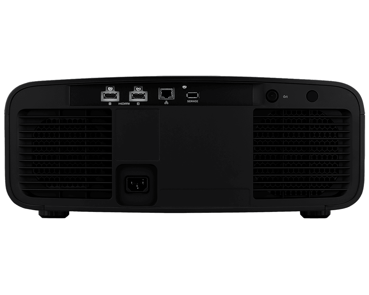 JVC DLA-NZ500 projector, rear connections view
