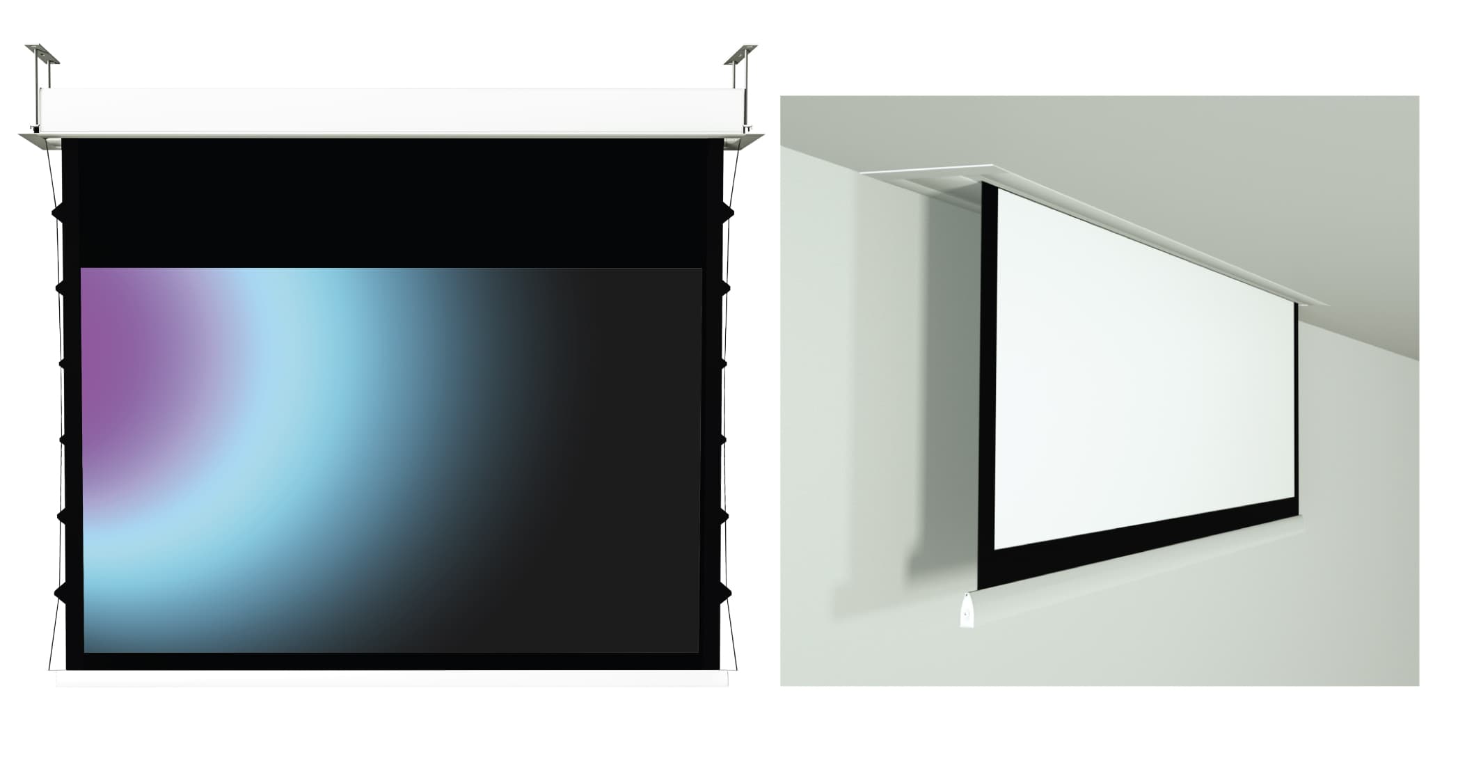ScreenLine Inceiling 2.15m 16:10 Recessed Ceiling Projection Screen — manufacturer range image; shown screen may be a different size in this range