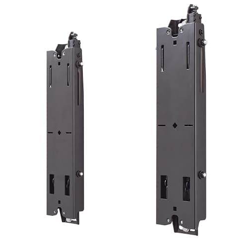 The same pair of FCAV1U assemblies shown folded flat, giving the retracted profile.
