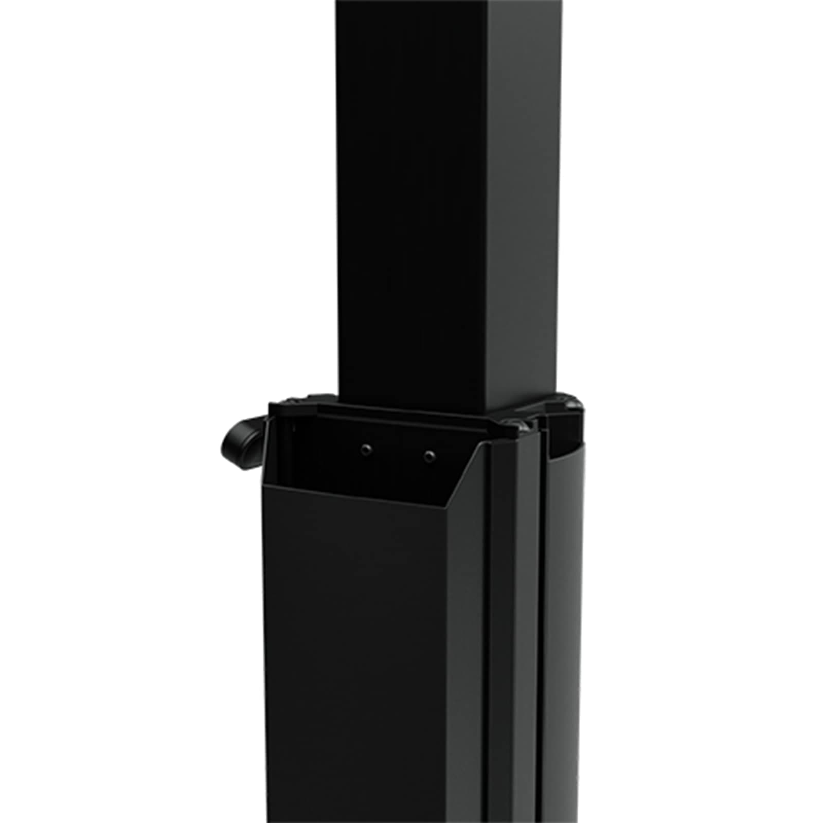 Close-up of the Chief LPE1U lift column and caster base.