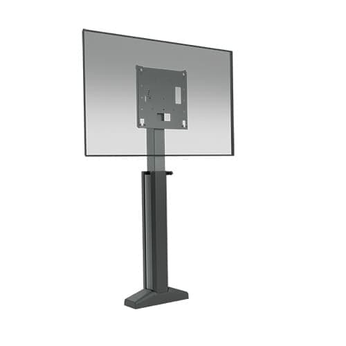 Chief LFE1U floor support mount shown from the side with a flat panel display fitted.