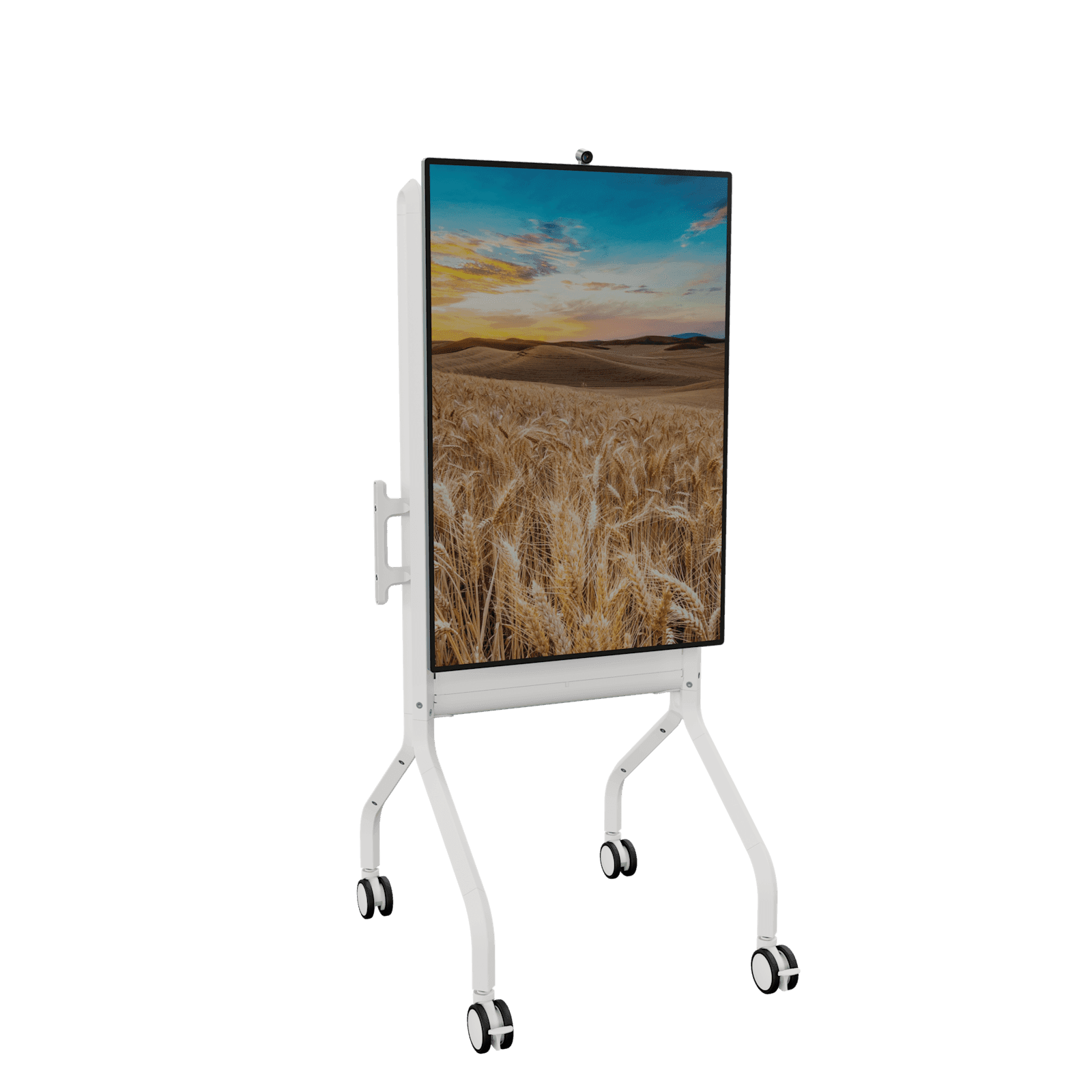 White Chief Voyager cart carrying the same display rotated to portrait orientation.