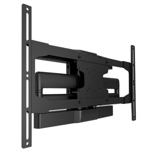 Chief ODMLA25 outdoor swing arm mount viewed from the side with the arm folded back towards the wall plate.