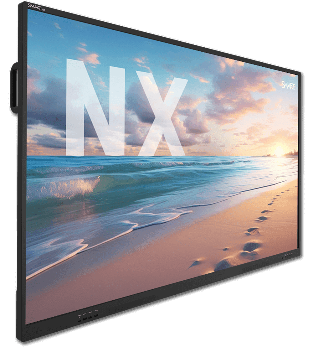 SMART Board NX series commercial display, angled view