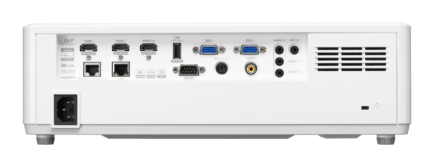 Optoma ZU707T professional laser projector angled view