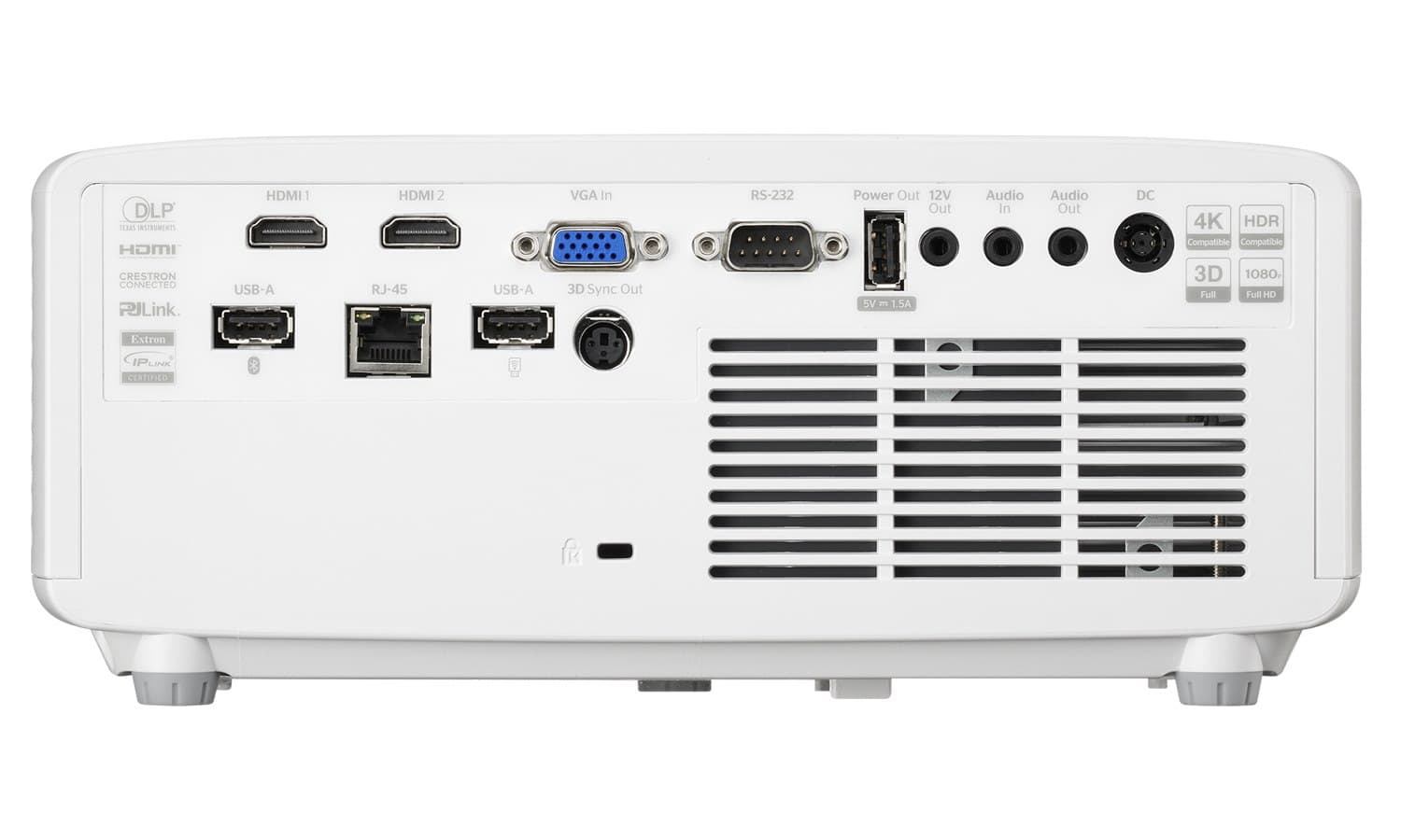 Optoma ZK451 4K UHD laser projector angled view