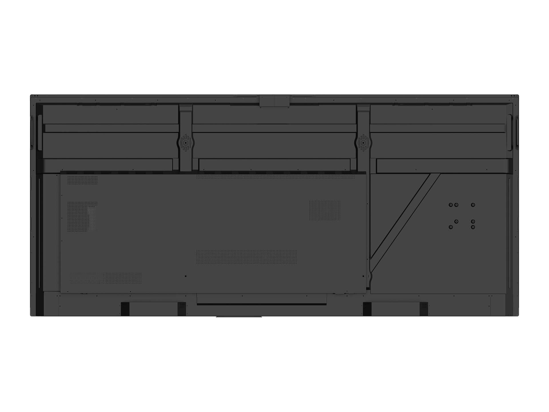Rear of the Avocor E92 showing the connection panel and mounting points — manufacturer product image
