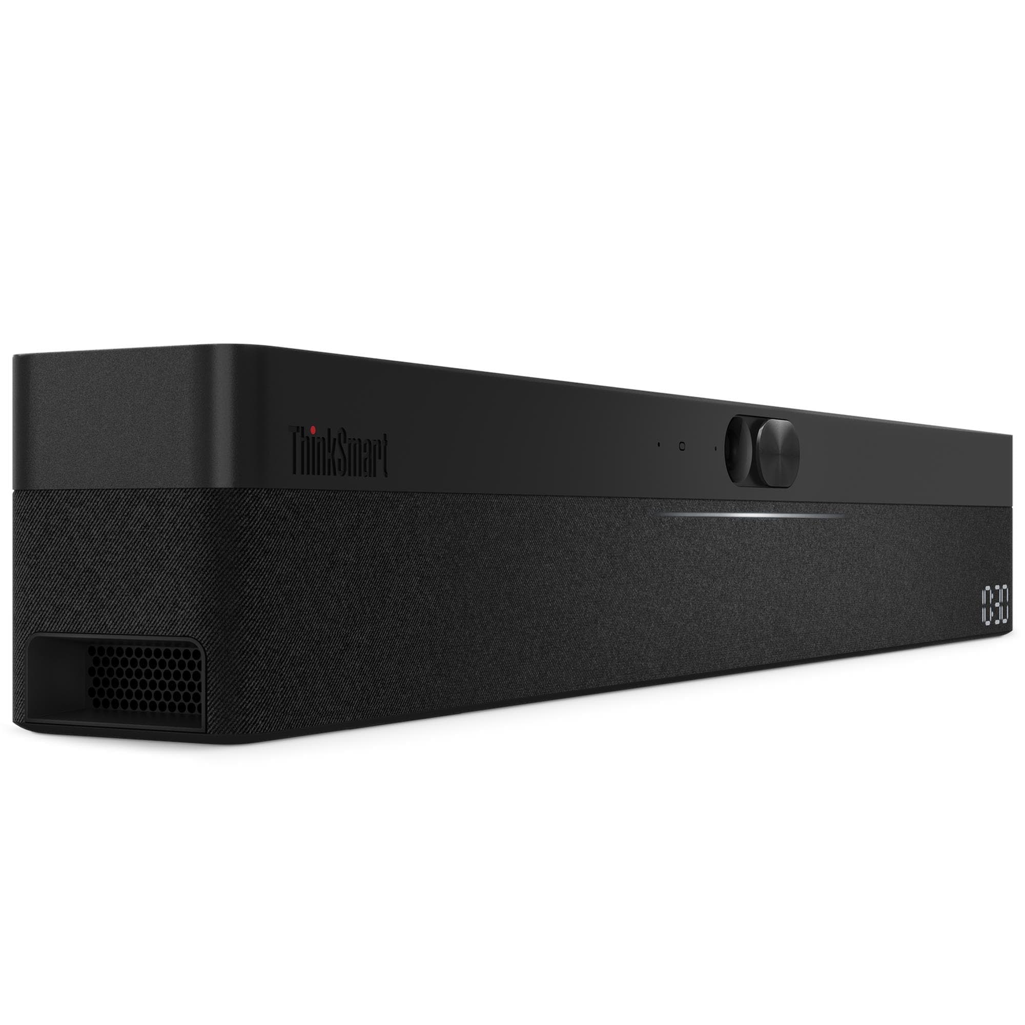 Lenovo ThinkSmart One Pro All-in-One Video Bar for Microsoft Teams Rooms with ThinkSmart Controller — the ThinkSmart One Pro all-in-one video bar, front view. Official Lenovo product image. This shot shows the video bar on its own; this SKU is supplied with the ThinkSmart Controller.