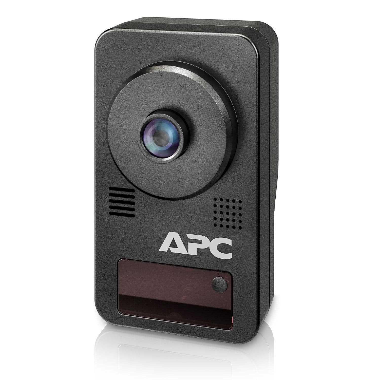 APC NetBotz Camera Pod 165 front-left three-quarter view of the black cube housing - manufacturer product image