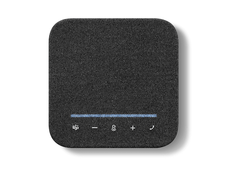 Lenovo Wireless Speakerphone 6000 — top-down view of the control buttons and status bar. Official Lenovo product image.