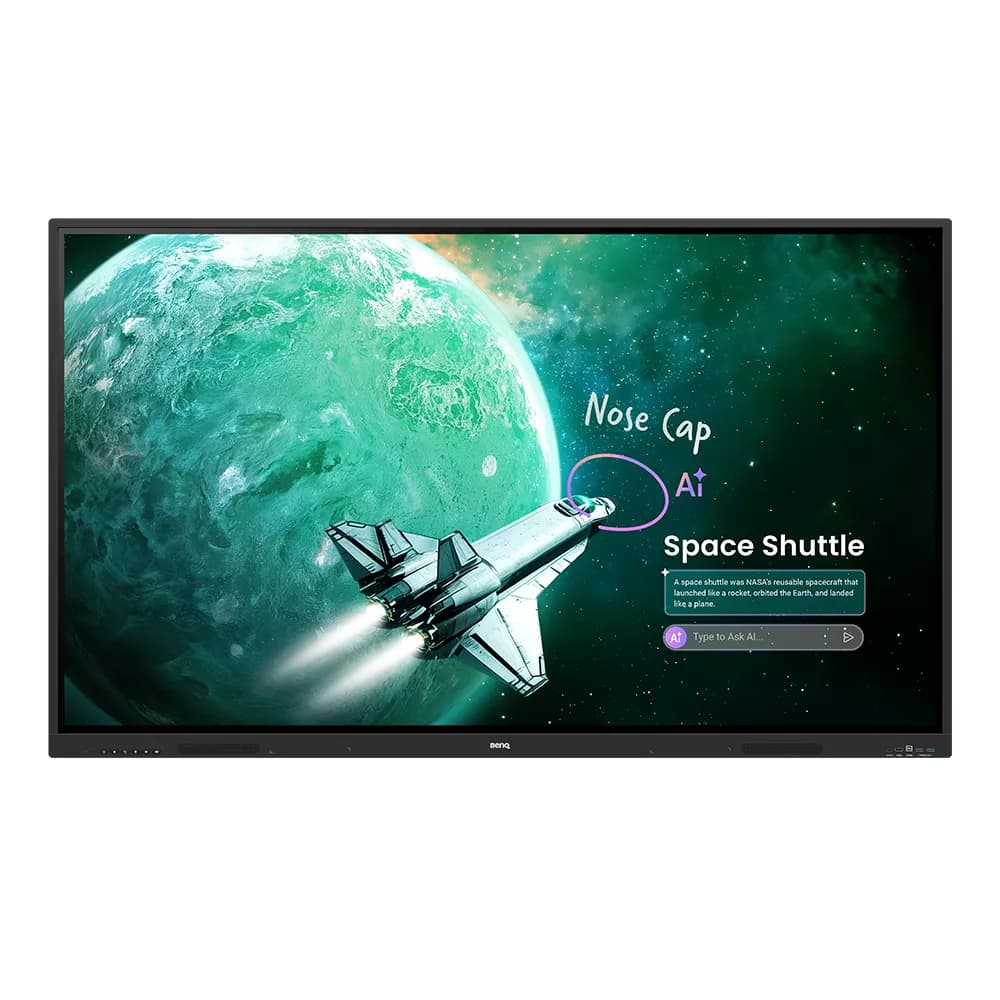 BenQ RE7505A 75-inch Board Essential RE05A interactive display, front view