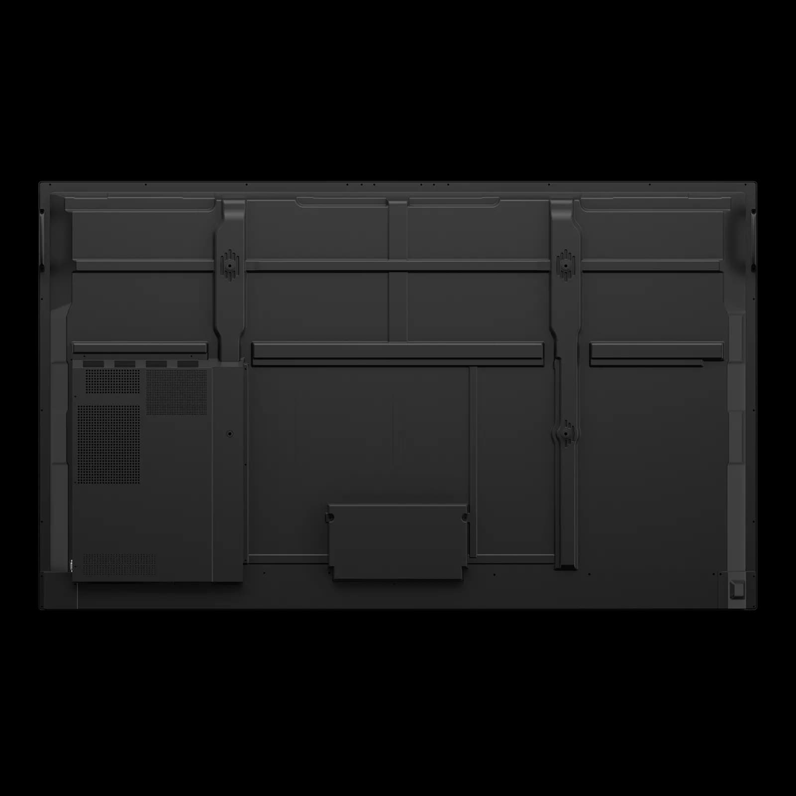 BenQ RE7505A 75-inch Board Essential interactive display, rear view showing the VESA mounting points and OPS slot