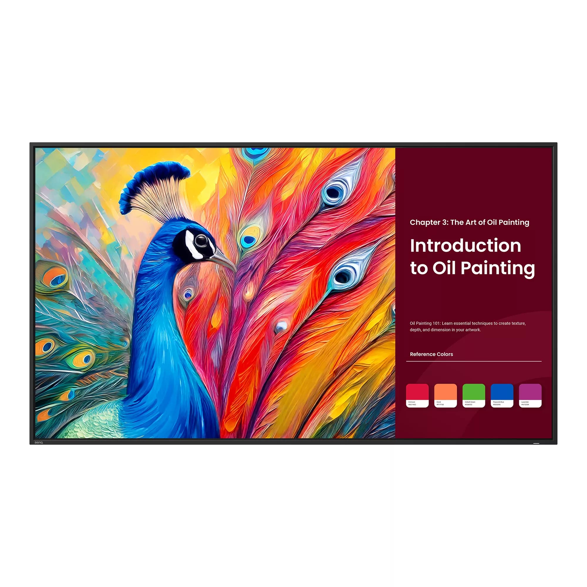 BenQ SH5504 55-inch Pantone Validated signage display, front view
