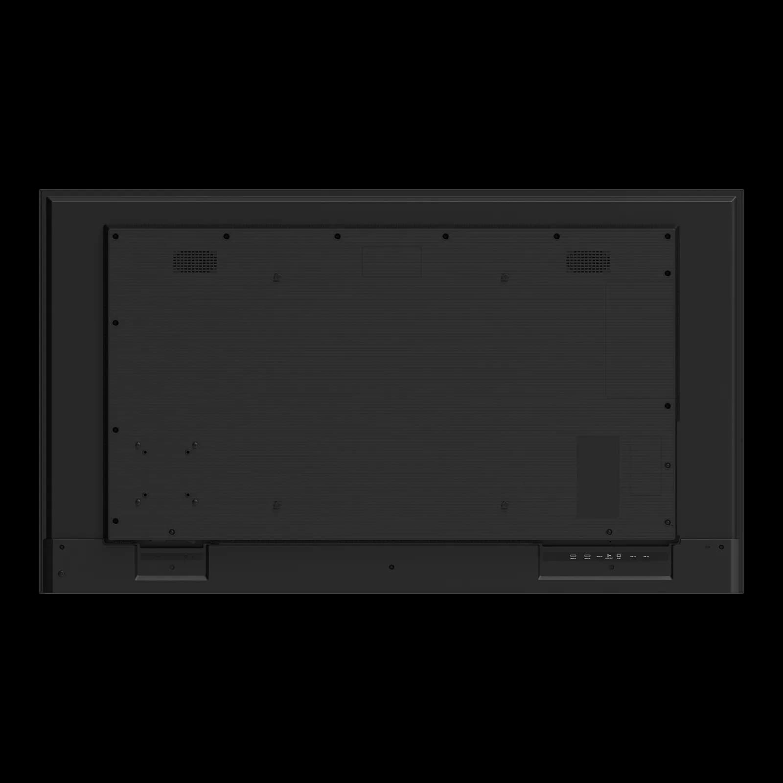 BenQ SH5504 55-inch signage display, rear view showing the VESA mounting points and connection recess