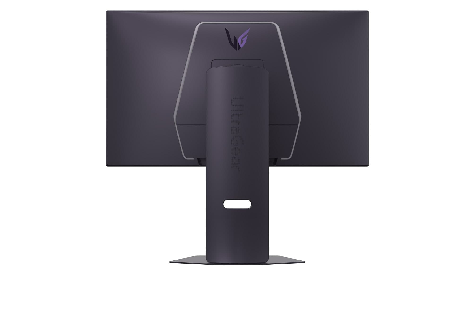 LG UltraGear 27G850A-B, rear view on its stand
