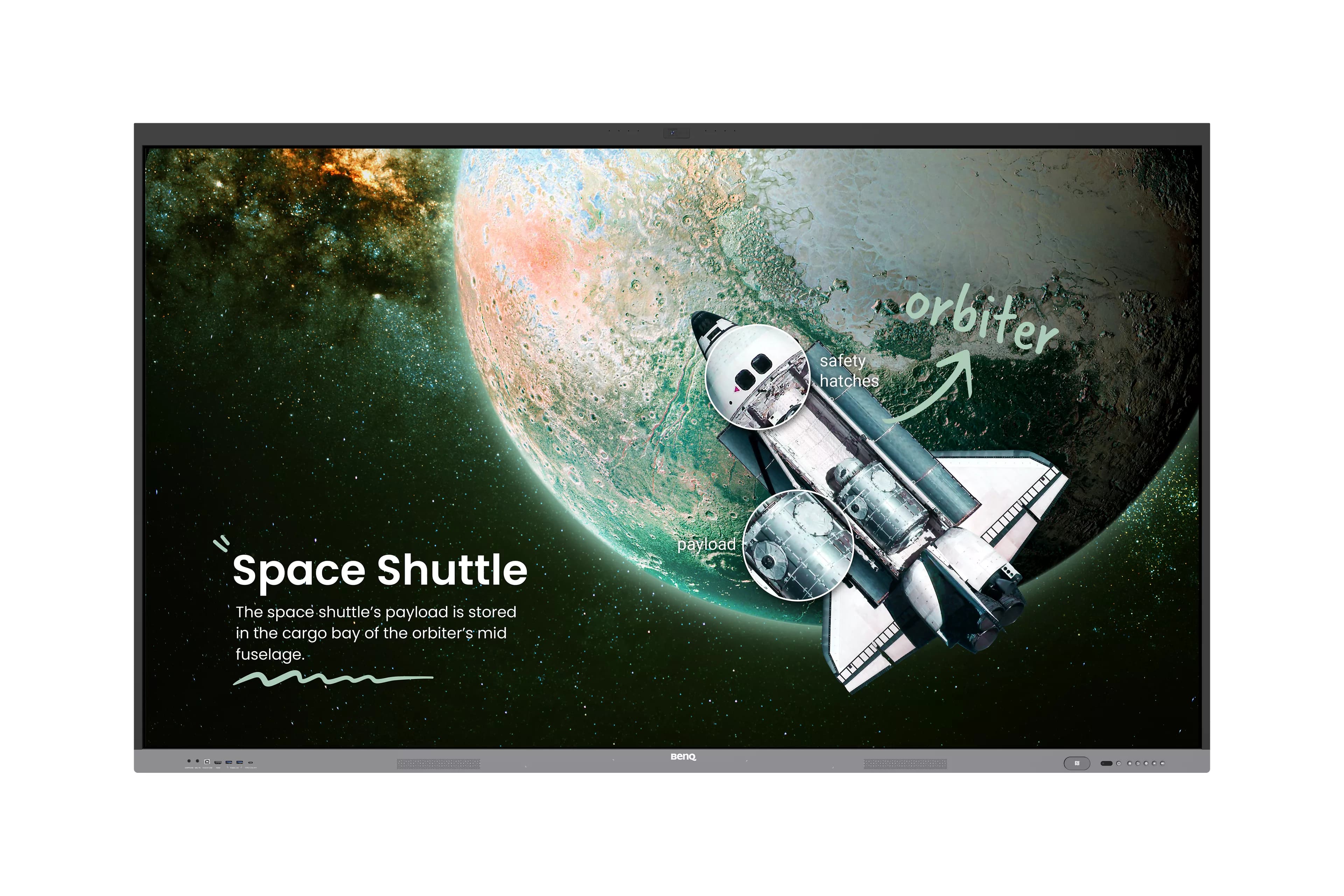BenQ RE9804FV2 98-inch Board Essential interactive display, front view