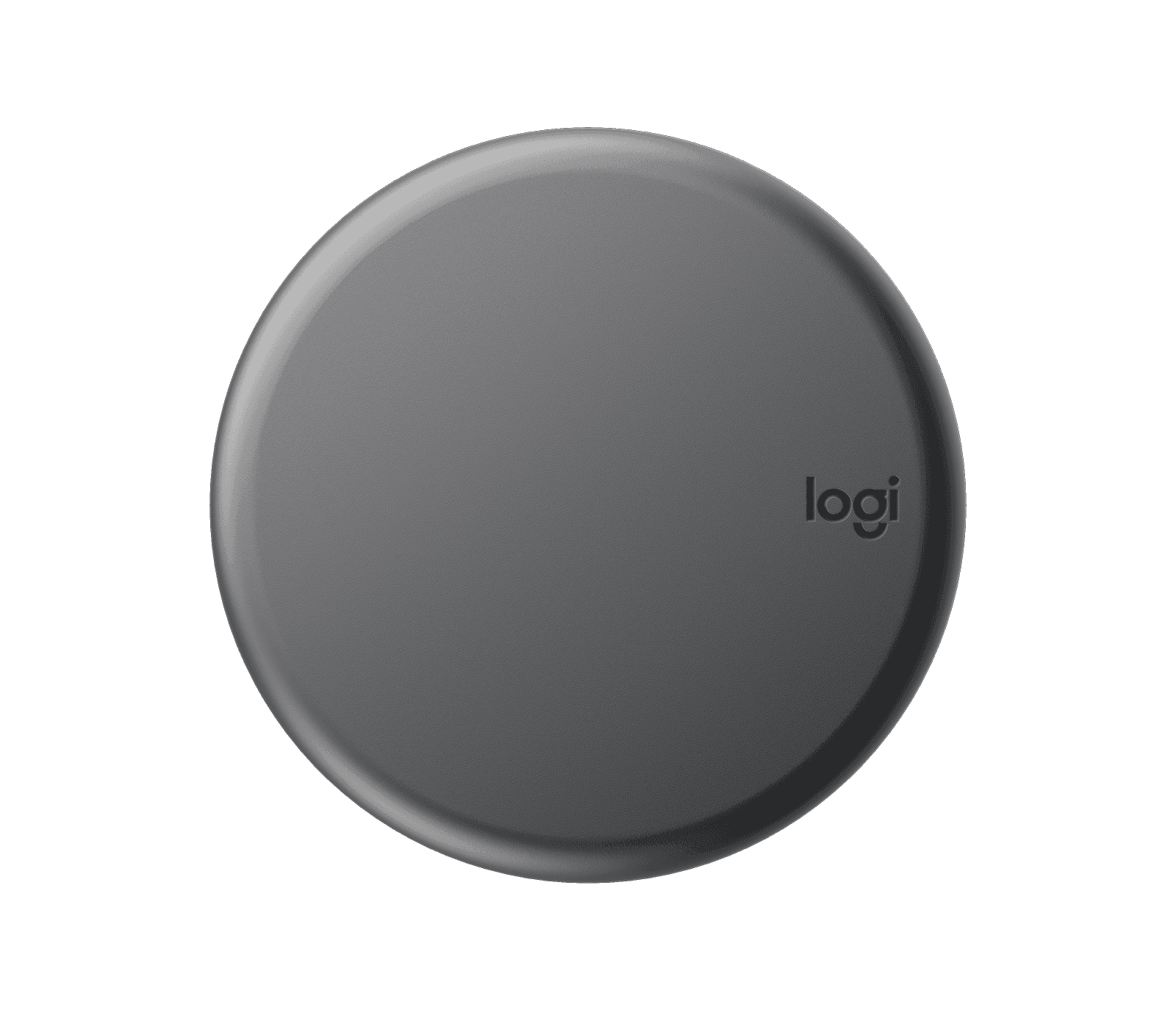 The Logitech Z407 wireless control puck shown from above