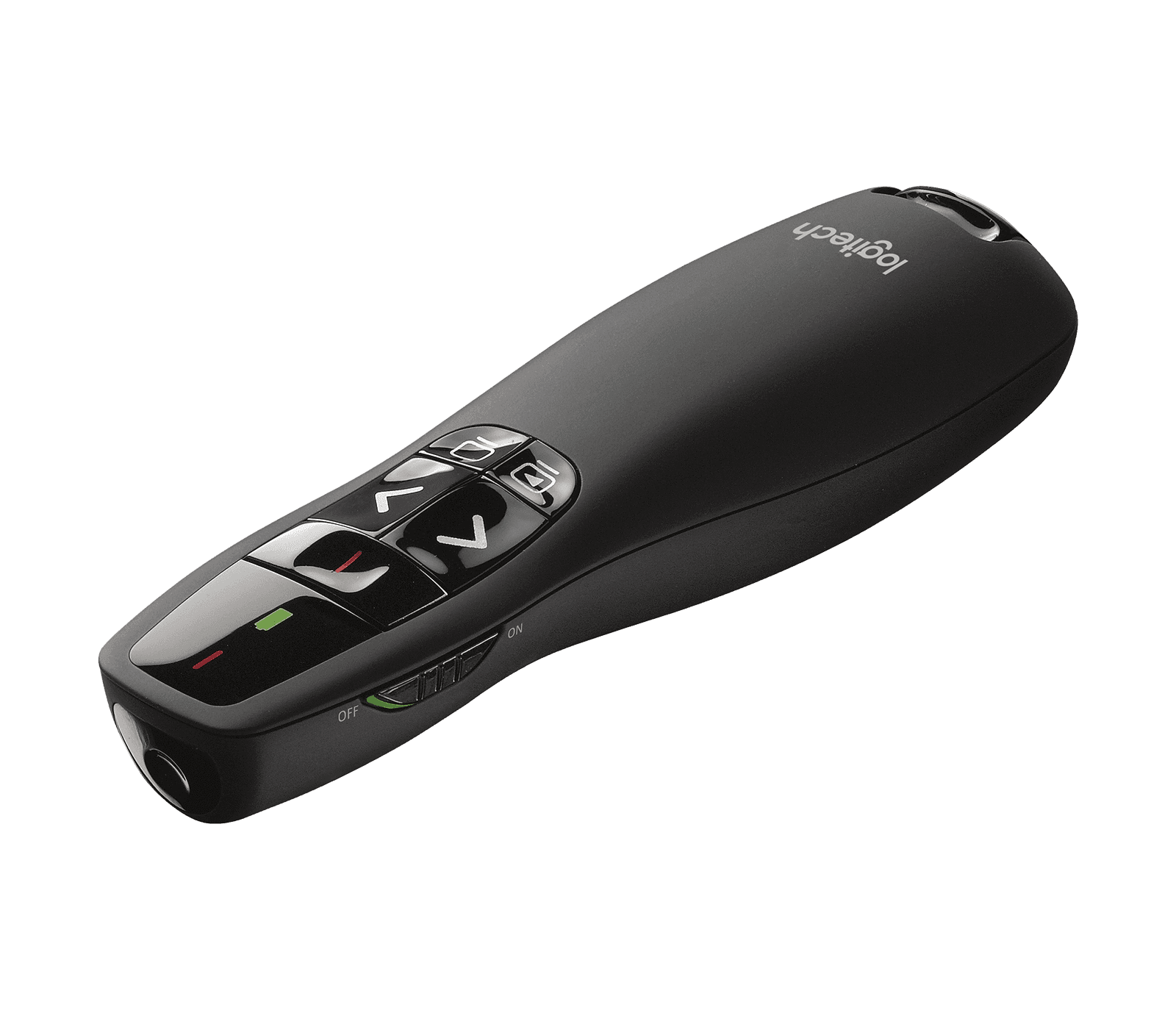 Logitech R400 photographed at an angle showing the body profile
