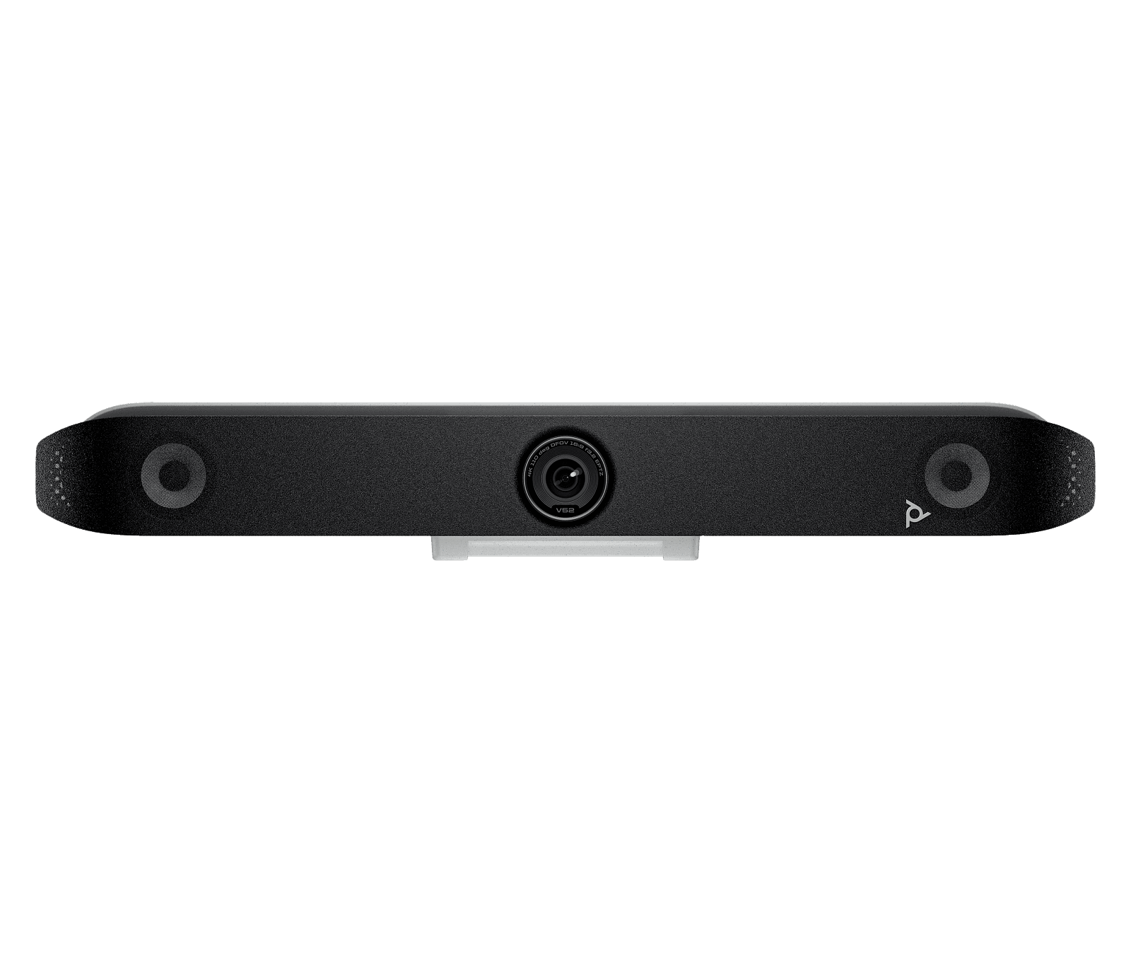 Poly Studio V52 USB video bar in black, front view