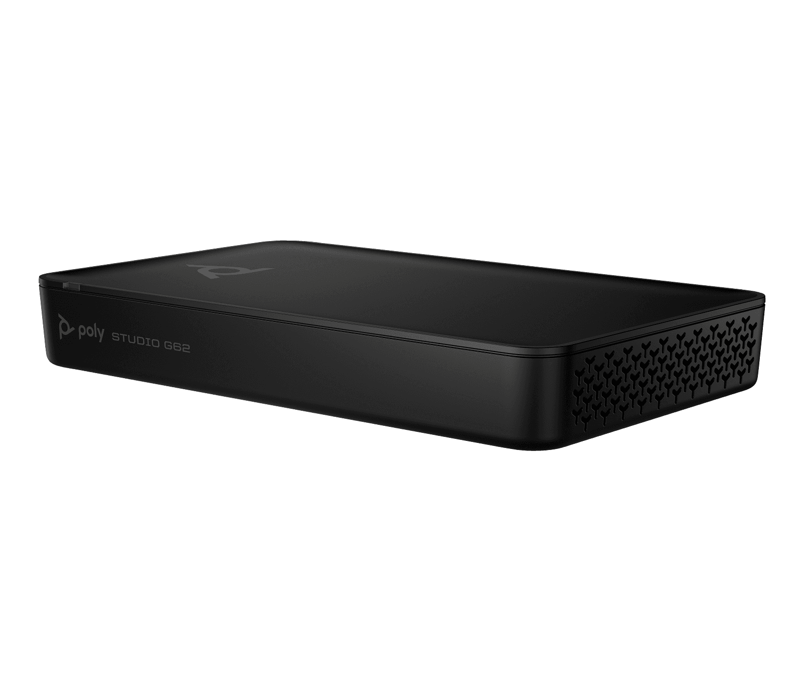 Poly Studio G62 video conferencing system, front-left three-quarter view