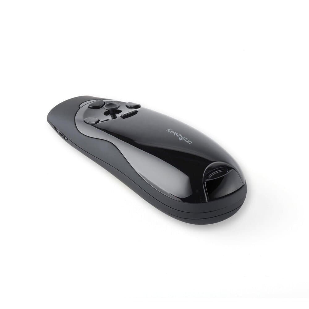 Kensington Presenter Expert Wireless Cursor Control with Green Laser - three-quarter view from the rear