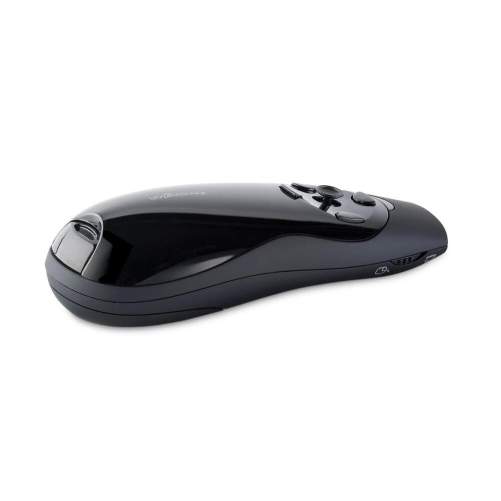Kensington Presenter Expert Wireless Cursor Control with Green Laser - top-down angled view of the control buttons