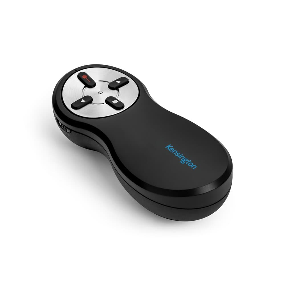 Kensington Wireless Presenter with Red Laser and Nano Receiver - three-quarter view of the remote