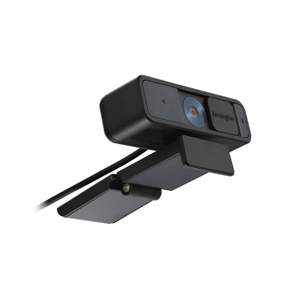 Kensington W2000 1080p Auto Focus Webcam - rear three-quarter view with the USB cable