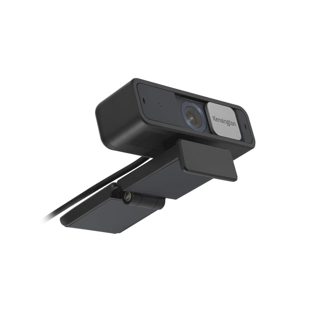 Kensington W2050 Pro 1080p Auto Focus Webcam - rear three-quarter view with the USB cable