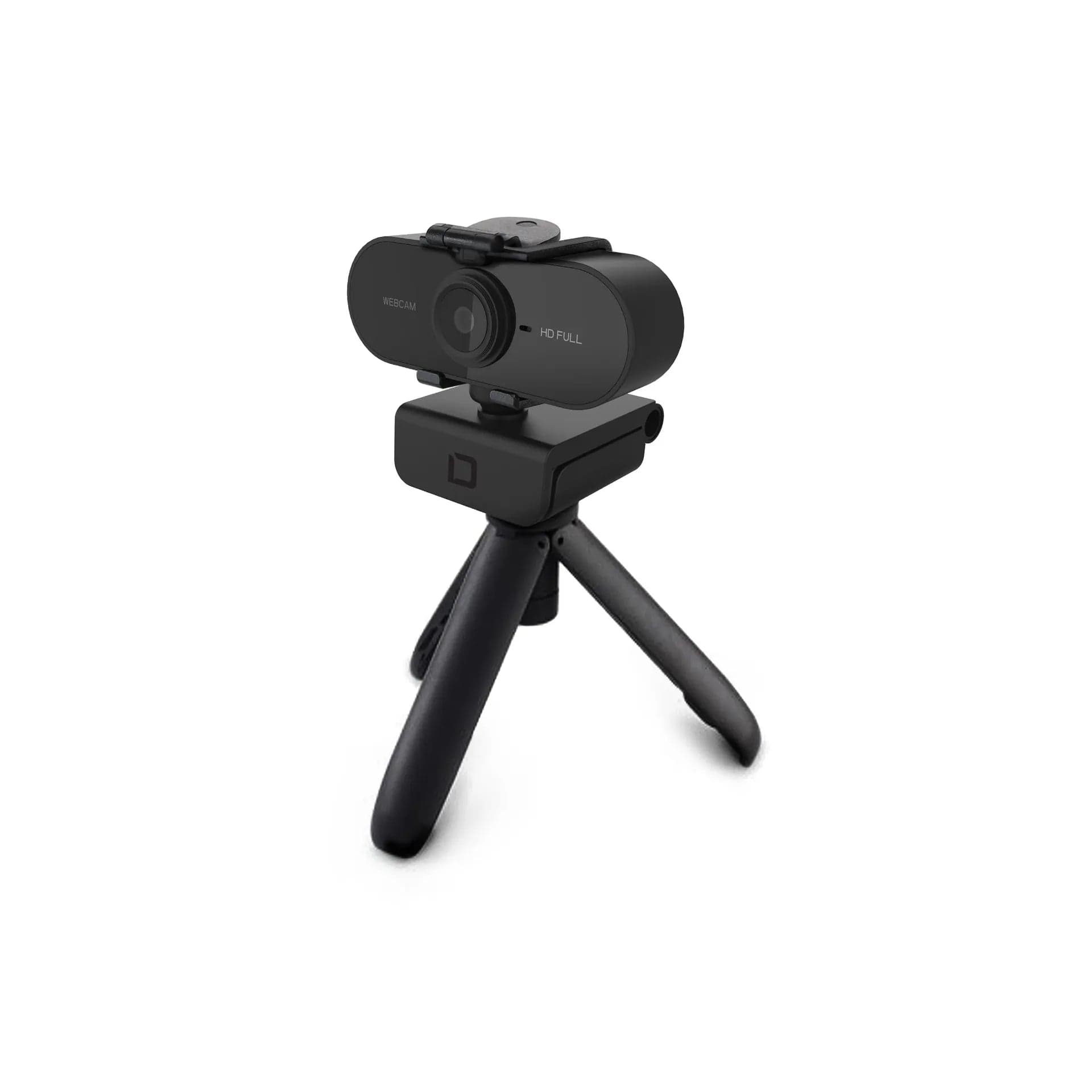 DICOTA D31841 Webcam PRO Plus Full HD - the webcam mounted on the supplied desk tripod
