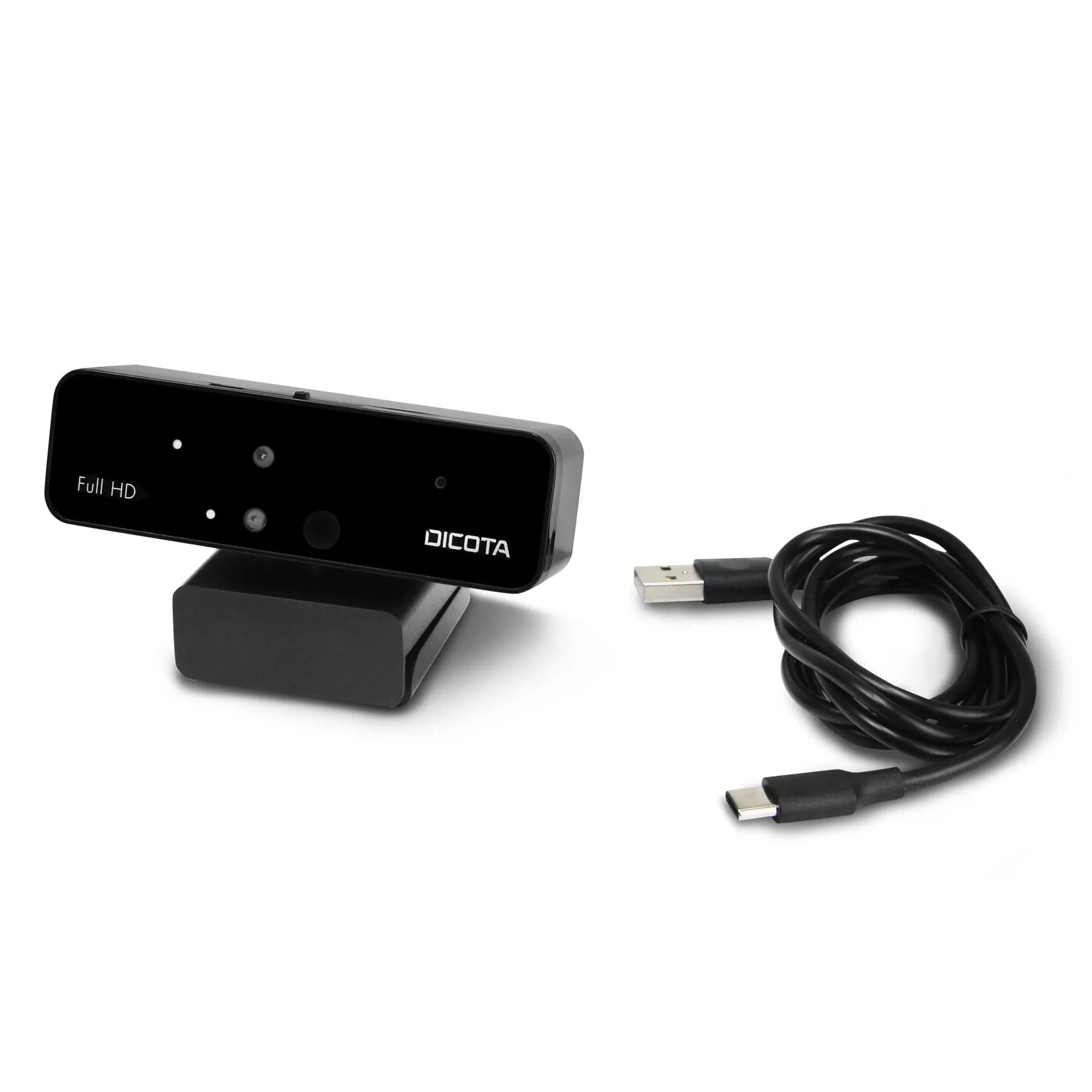 DICOTA D31892 Webcam PRO Face Recognition - the webcam with its USB cable