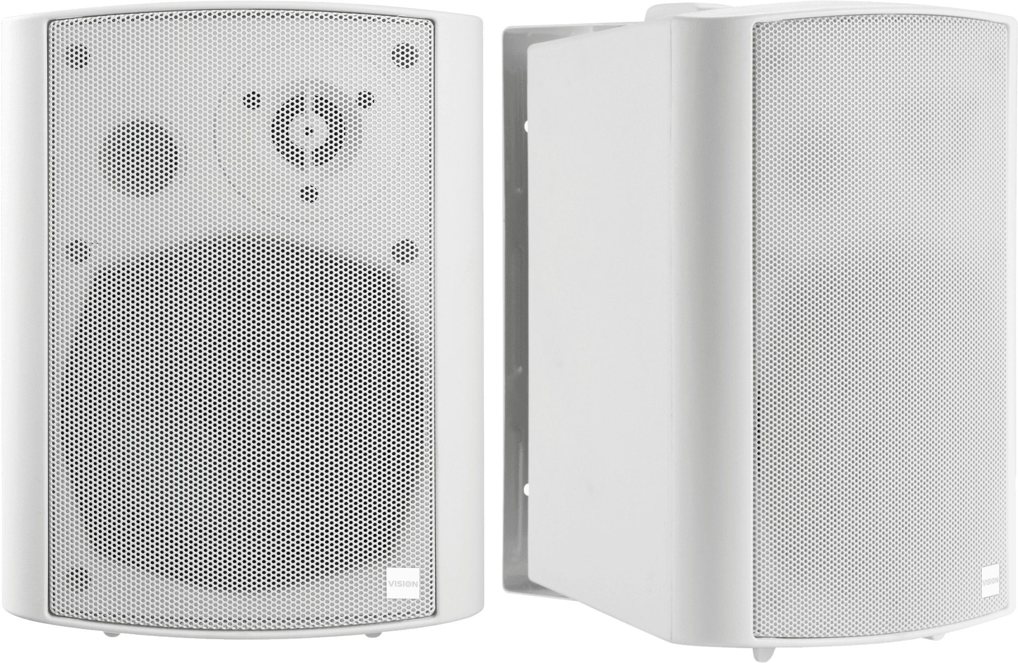 Vision SP-900P Pair of 54W Active Wall Speakers - front view of the speaker