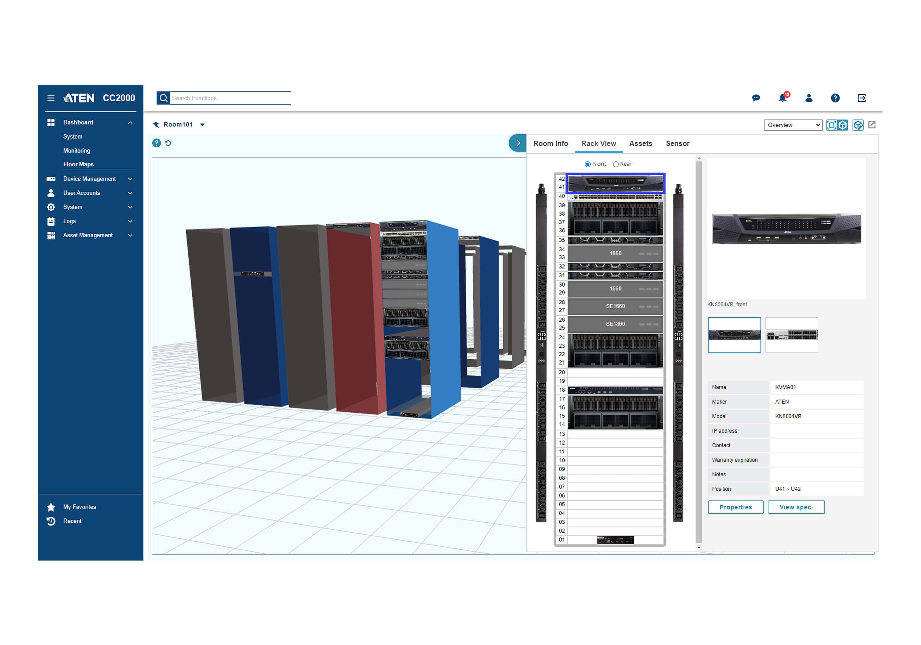 ATEN CC2000PM CC2000 Centralized Management Software Licence – Premium Pack (1 primary and 9 secondary servers, 5,120 nodes) — additional ATEN software product image
