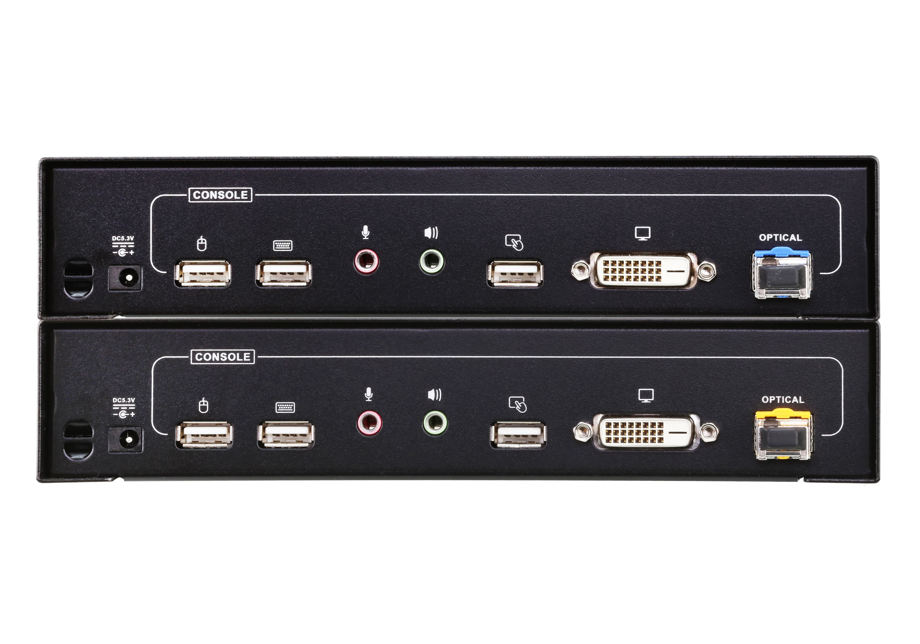 ATEN CE680 USB DVI Optical KVM Extender (1920 x 1200@600m) — additional product view from ATEN (angle not stated by ATEN)