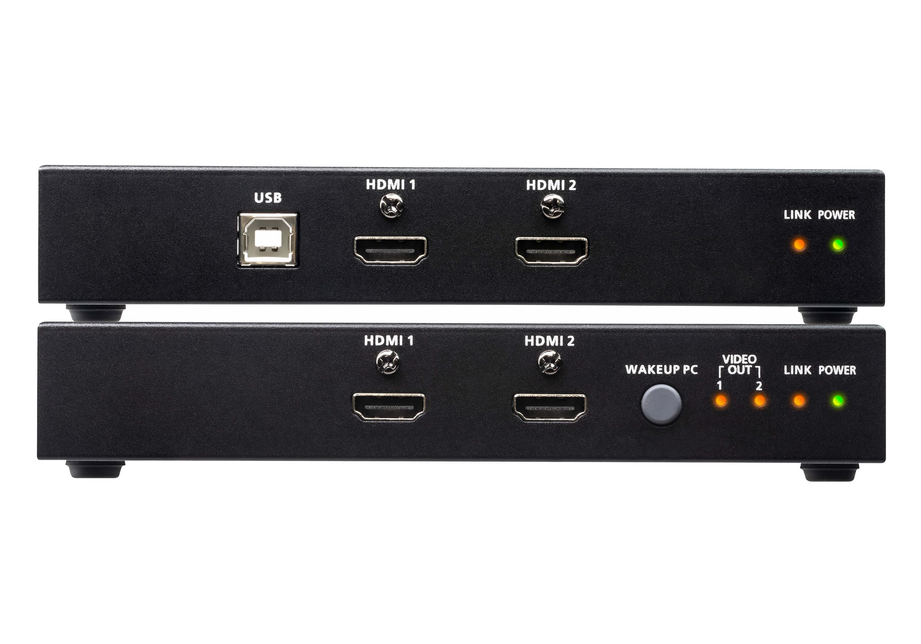 ATEN CE824 USB HDMI Dual View HDBaseT™ 2.0 KVM Extender (4K@100m for Single View) — additional product view from ATEN (angle not stated by ATEN)
