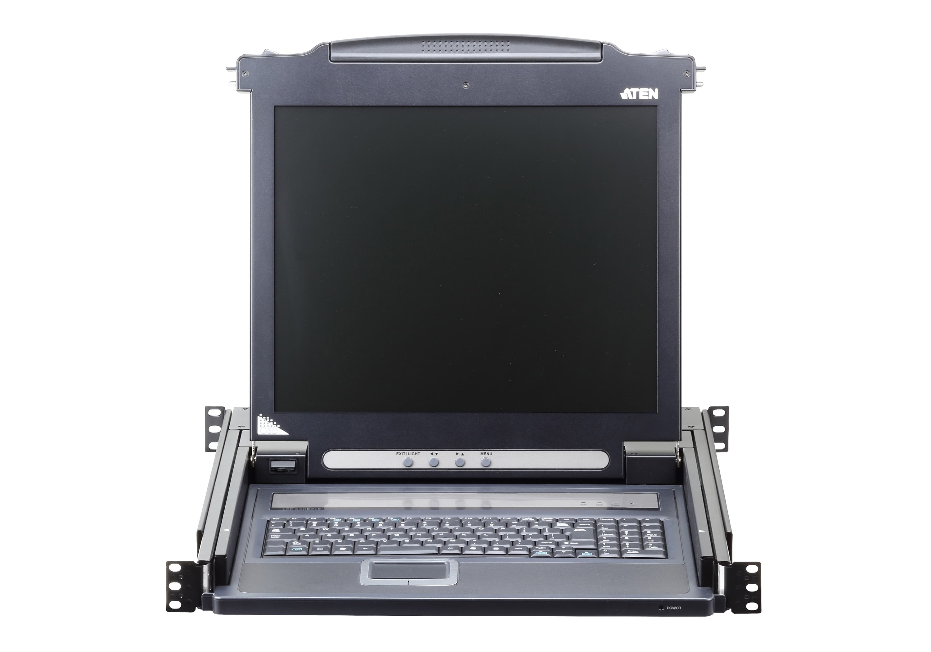ATEN CL1000N Single Rail LCD Console (PS/2-USB, VGA) — additional product view from ATEN (angle not stated by ATEN)