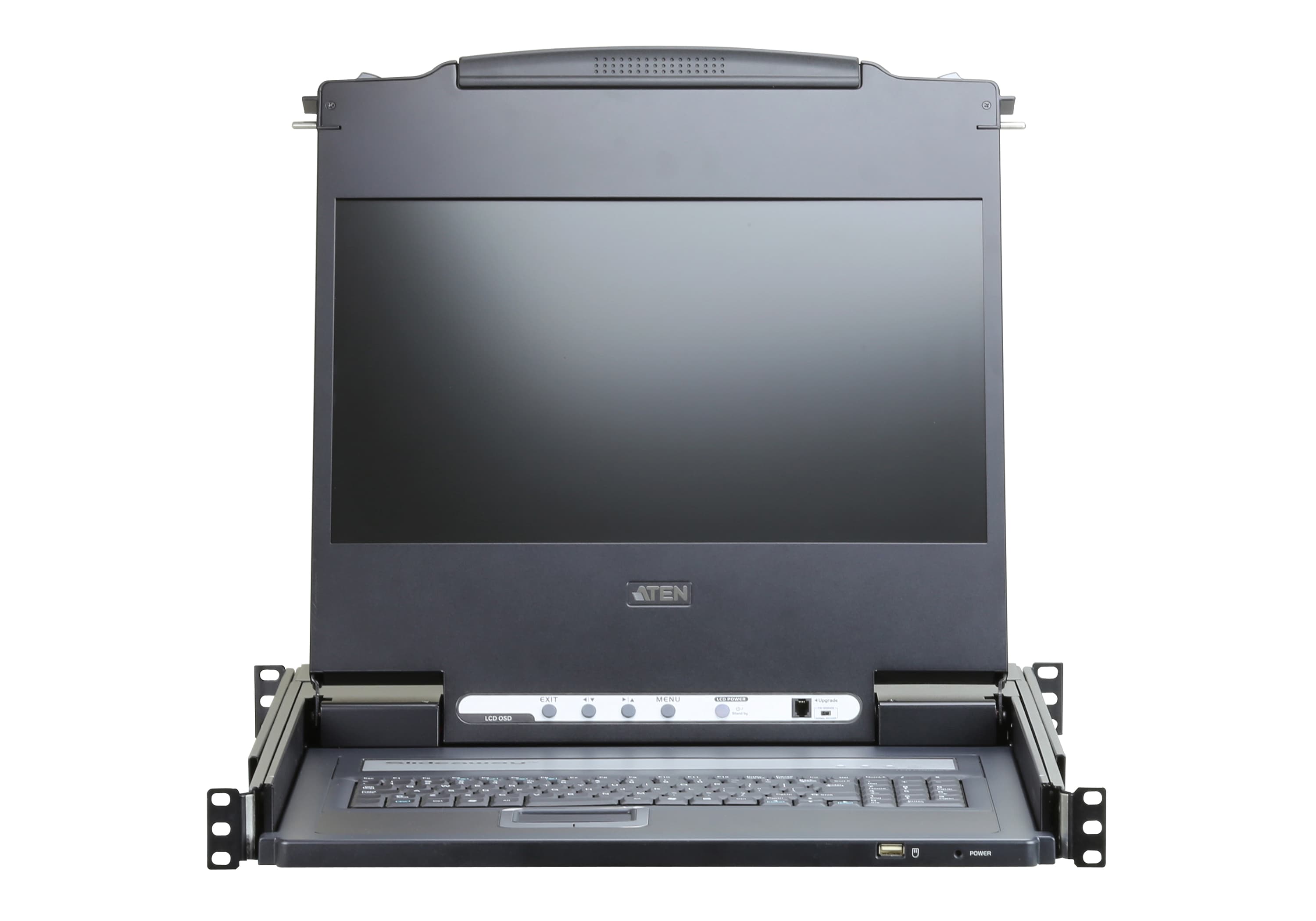 ATEN CL6700MW Single Rail LCD Console (USB, HDMI / DVI / VGA) — additional product view from ATEN (angle not stated by ATEN)