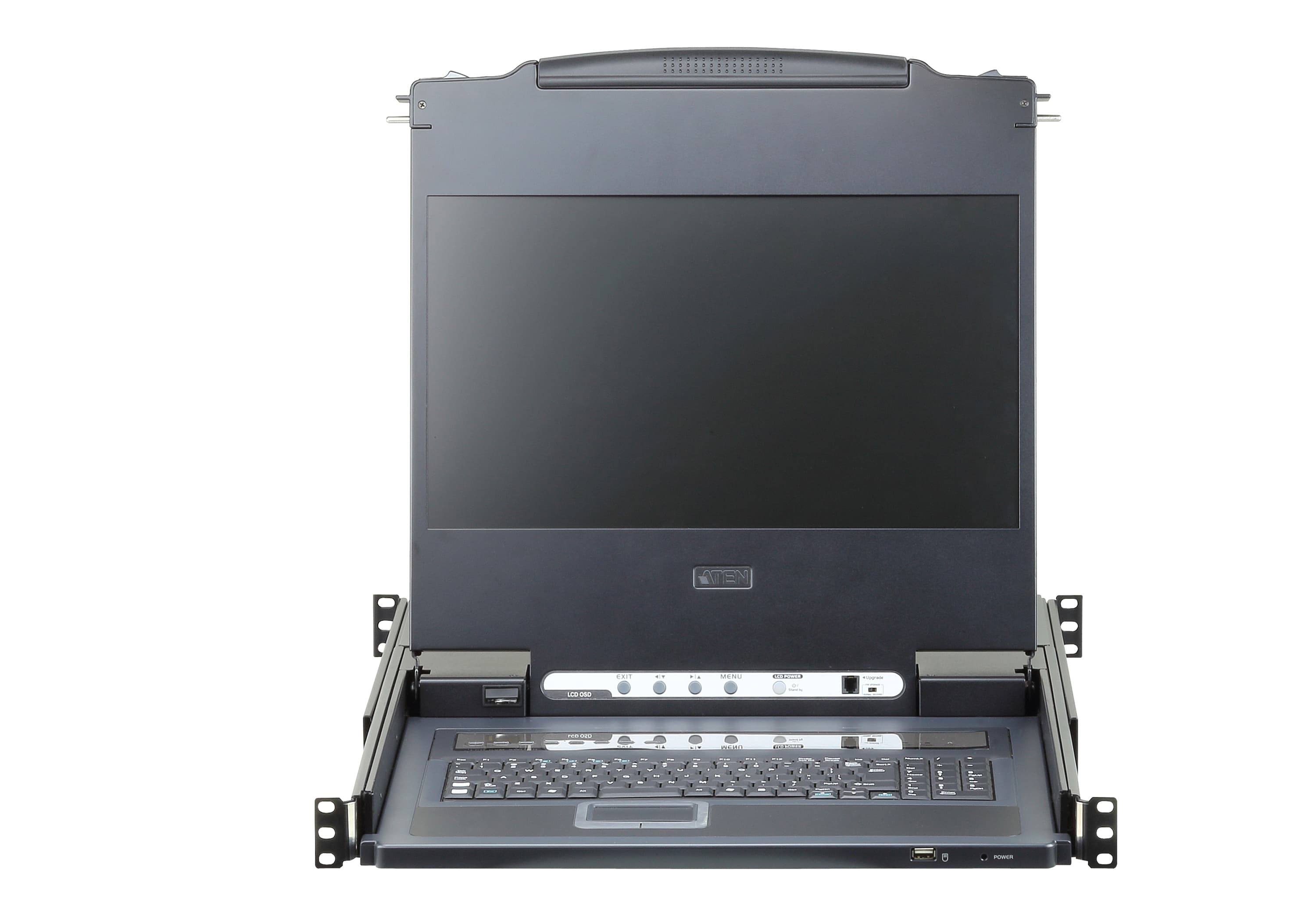 ATEN CL6708MW 8-Port USB DVI Single Rail WideScreen LCD KVM Switch — additional product view from ATEN (angle not stated by ATEN)